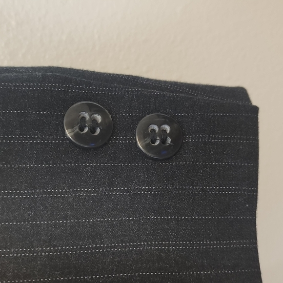 NEW Tahari ASL Pinstripe Charcoal Tailored Jacket Designer Office Blazer Coat - Picture 2 of 15